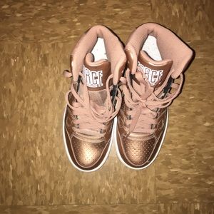 Rose gold Nike Air Force